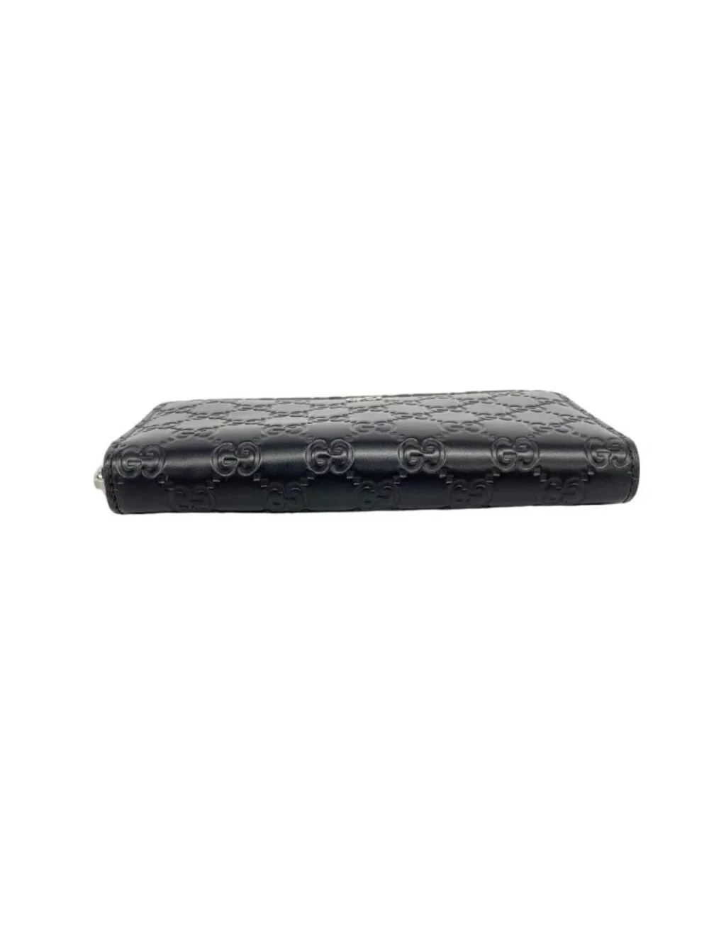 ★SOLD★ Gucci Wallet Guccissima Leather Black Silver - Picture 2 of 10